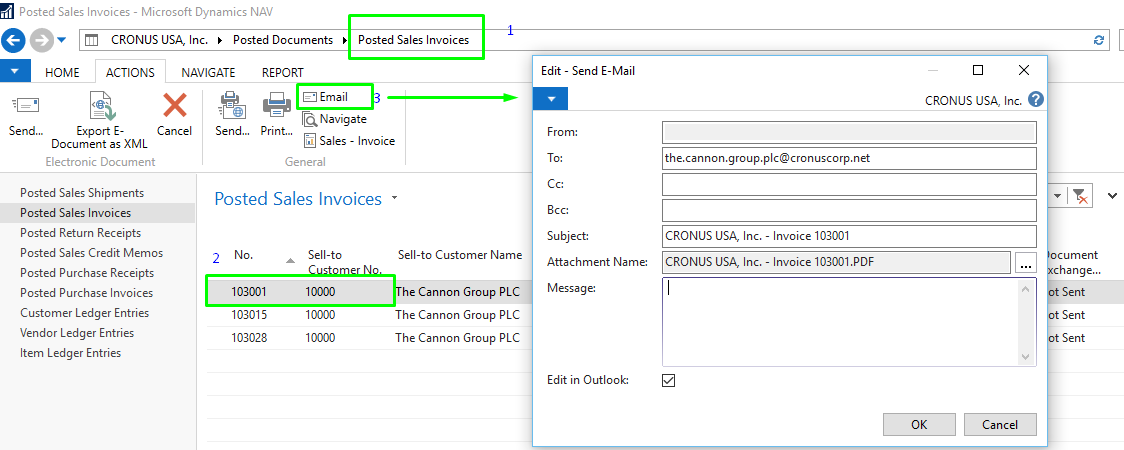 Figure 1 - Email Document with Customer Email