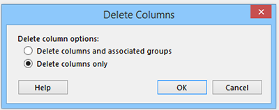 …and choose “Delete columns only” in the confirmation dialog box