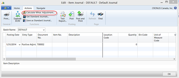 Show items to be posted to the General Ledger