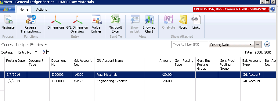 General Ledger showing debit to Engineering Expense Account