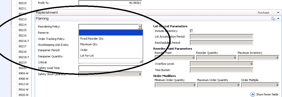 Automatically reorder inventory with reorder points and target quantities