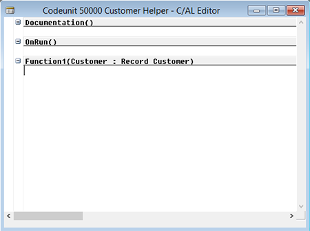 Adding codeunit 50000: Customer Helper
