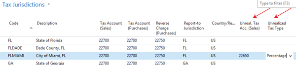 Tax Jurisdictions