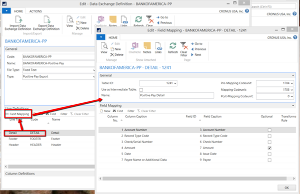 Determining and assigning bank-required fields.