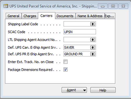 Setting the Package Dimensions Required flag in Microsoft Dynamics NAV Classic Client