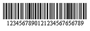 Example of one dimensional barcode