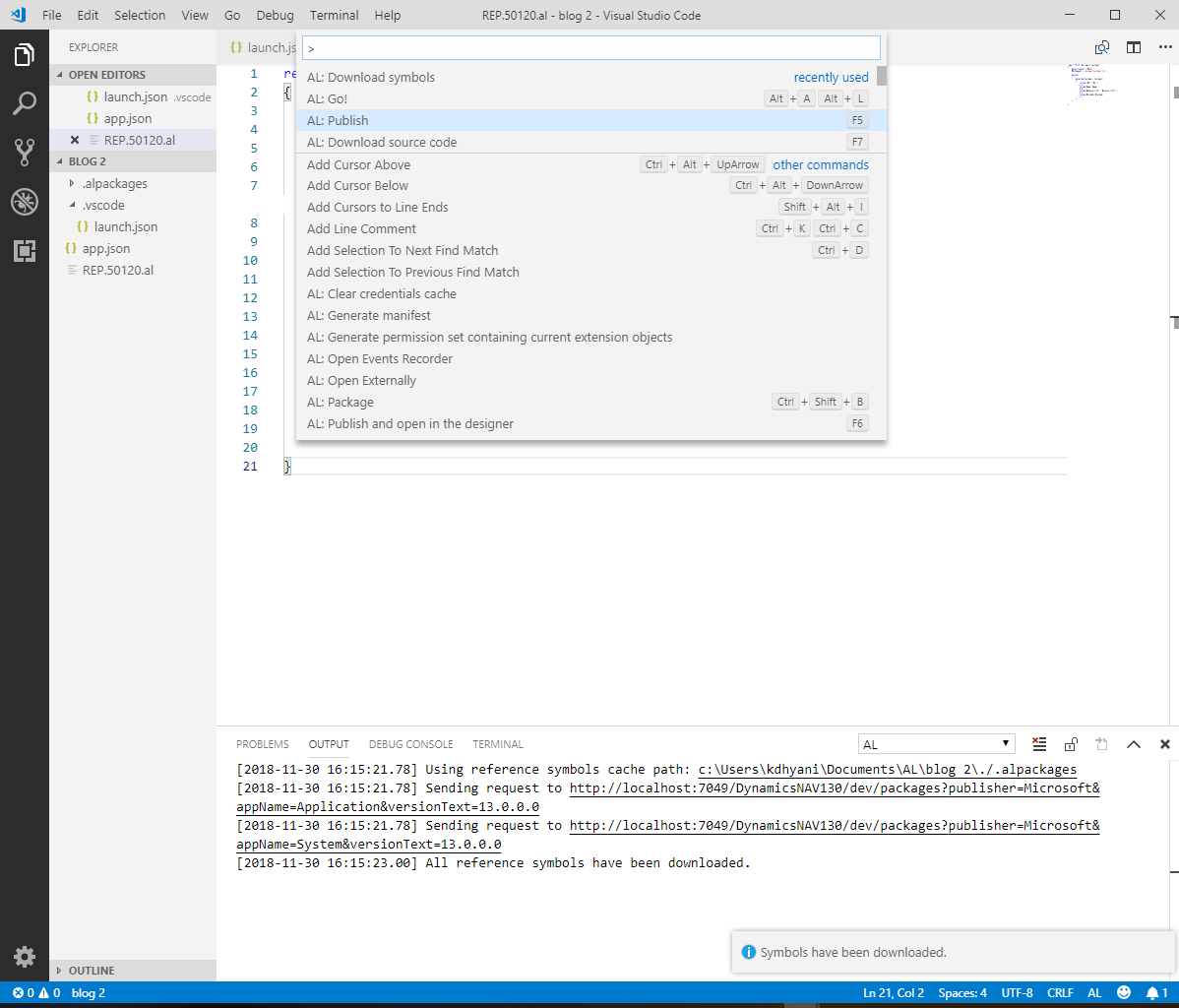 Figure 3 – View></noscript>>Command Pallet in Microsoft Dynamics 365 Business Central/NAV”><br><em>Figure 3 – View⇒Command Pallet in Microsoft Dynamics 365 Business Central/NAV</em></li><li value=