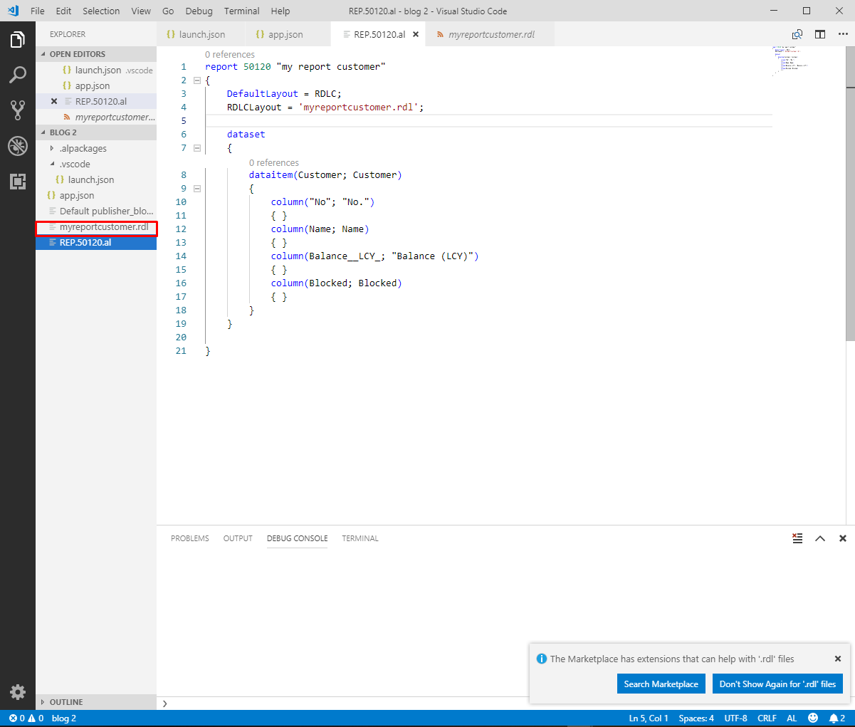 Figure 4 – Report with changes in Microsoft Dynamics 365 Business Central/NAV