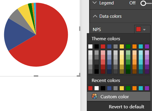 Figure 7 - Custom Color Theme in Power BI