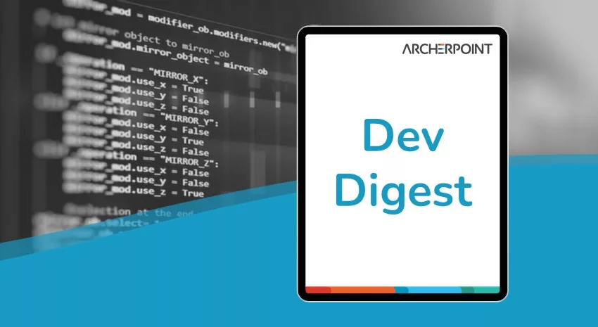 Developer Digest for Business Central NAV