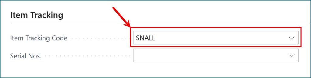 When we choose the Specific Costing Method, we must also choose to use Serial Number Item Tracking