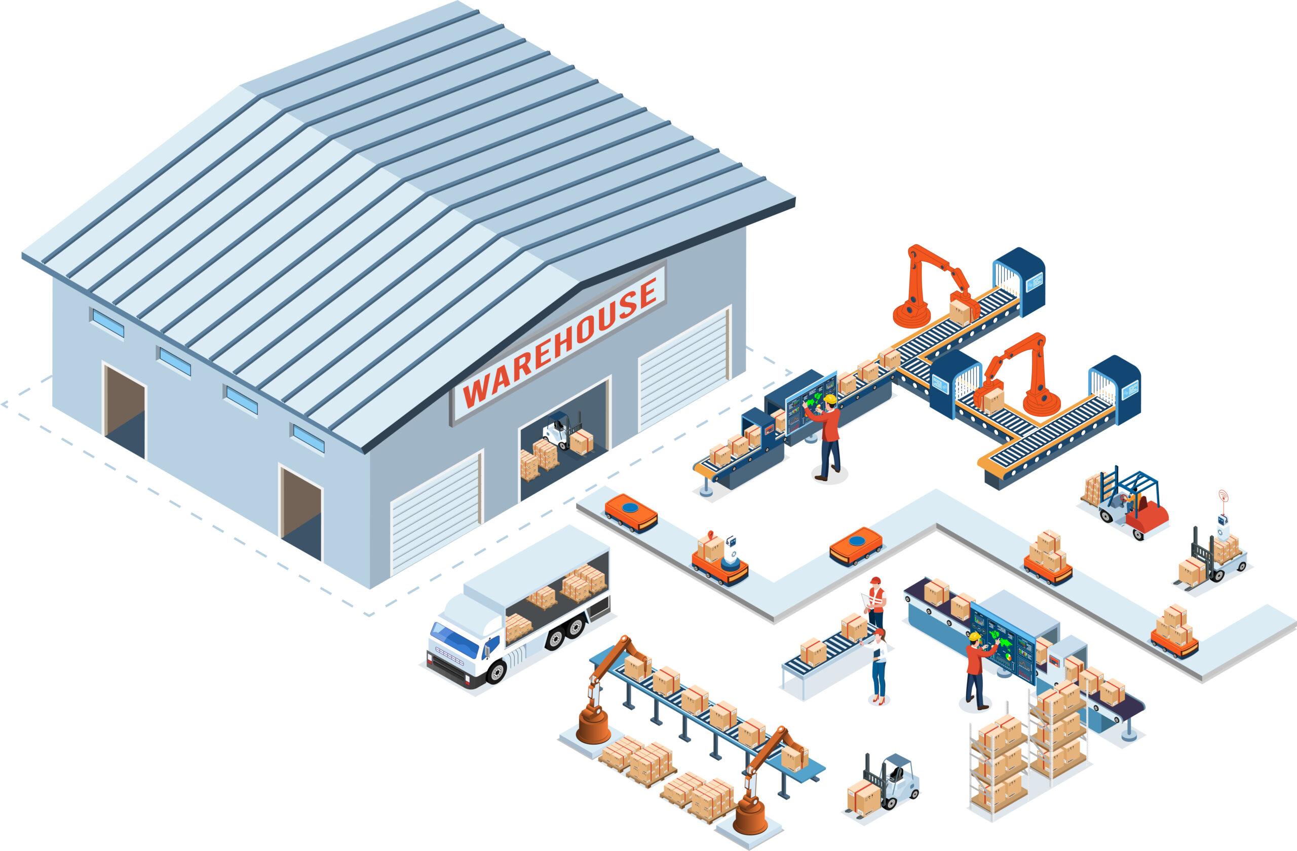 Graphic of 3PL warehouse