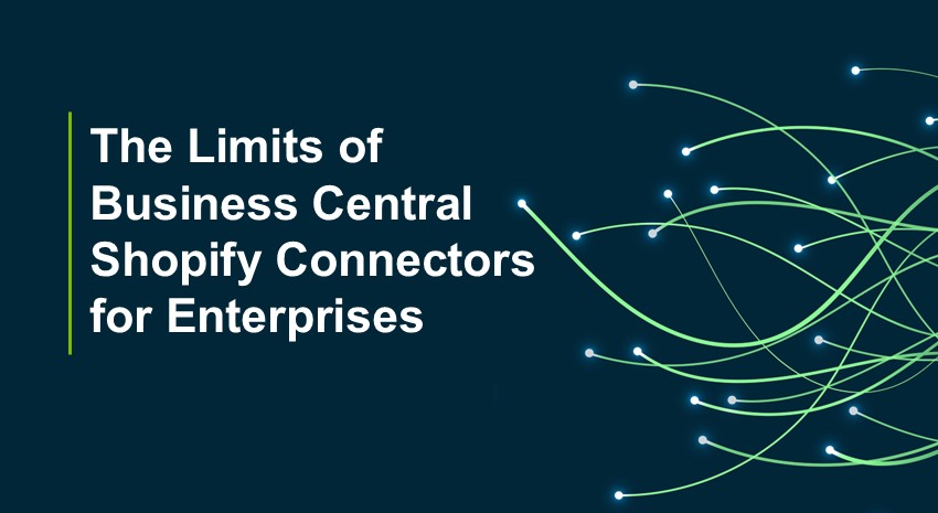 limitations of the Shopify connector for Business Central