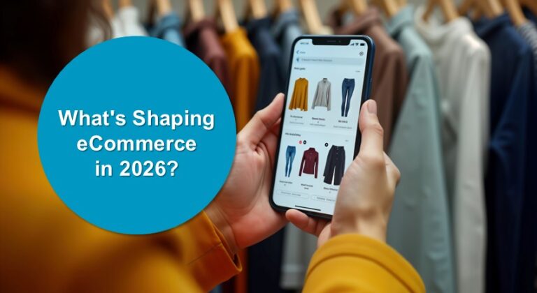 phone with shopping site on screen