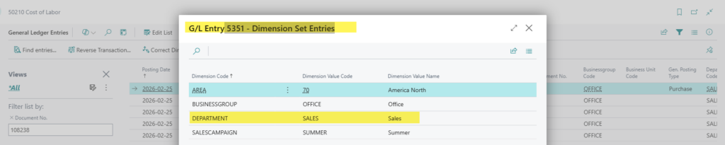 Figure 6 – Review Shortcut Dimension Corrections